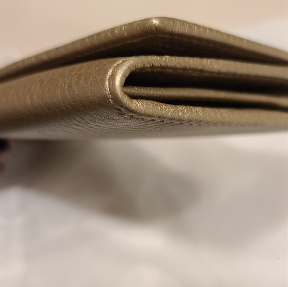 Gucci Continental Bronze Metallic Long Leather Wallet - Picture 14 of 16